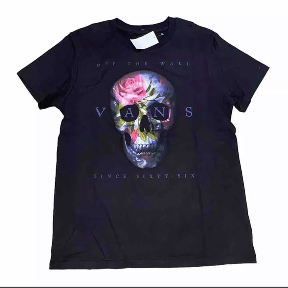 Vans Tops - Vans Roseden Skull Short Sleeve Tee T-Shirt